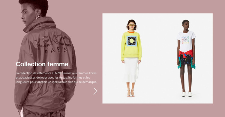 Collection de mode femme Modèle HTML