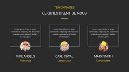 Témoignage De Nos Clients – Modèle De Page HTML5