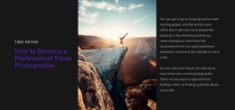 Professional Travel Photographer - Html Code