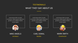 Our Clients Testimonial - Responsive HTML5