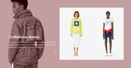 Collezione Moda Donna Sito Web Di E-Commerce