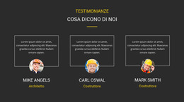 Testimonianze Dei Nostri Clienti - Download Del Modello HTML