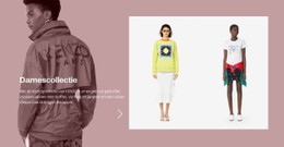 Mode-Collectie Van De Vrouw E-Commercewebsite