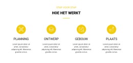 Hoe Het Werkt Gratis CSS-Websitesjabloon