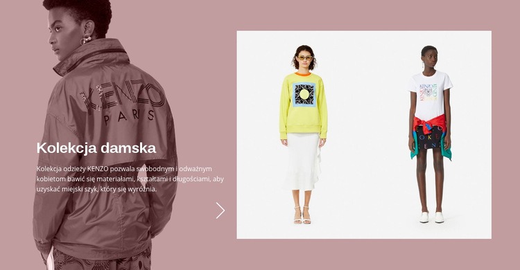 Kolekcja mody damskiej Szablony do tworzenia witryn internetowych