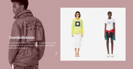 Kvinnors Modekollektion E-Handelswebbplats