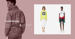 Kvinnors Modekollektion – Gratis Nedladdningswebbplatsdesign