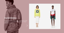 Kvinnors Modekollektion - HTML-Sidmall