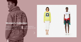 Woman'S Fashion Collection - Free Download Website Design