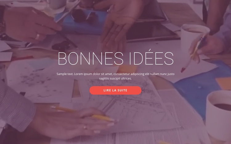 Bonnes idées commerciales Modèle HTML5