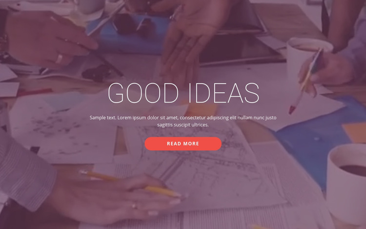 Good business ideas  Homepage Design