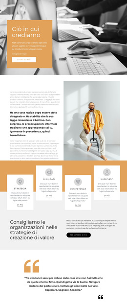 HTML5 Reattivo Per Rapido Sviluppo Del Business