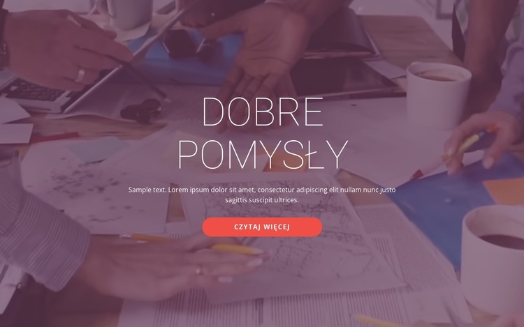 Dobre pomysły biznesowe Szablon witryny sieci Web