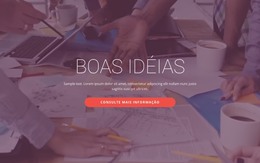 Boas Ideias De Negócios - Modelo De Página HTML
