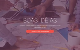 Boas Ideias De Negócios - Tema WordPress Fácil De Usar