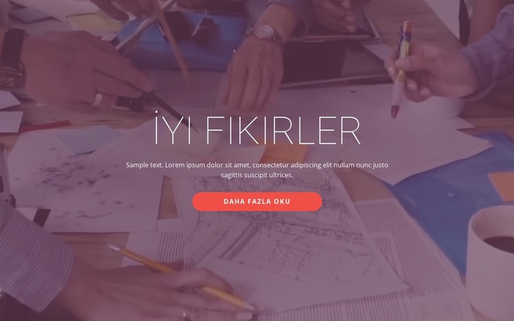 İyi iş fikirleri HTML Şablonu