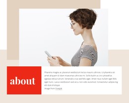 About Me Block Free Css Website Template