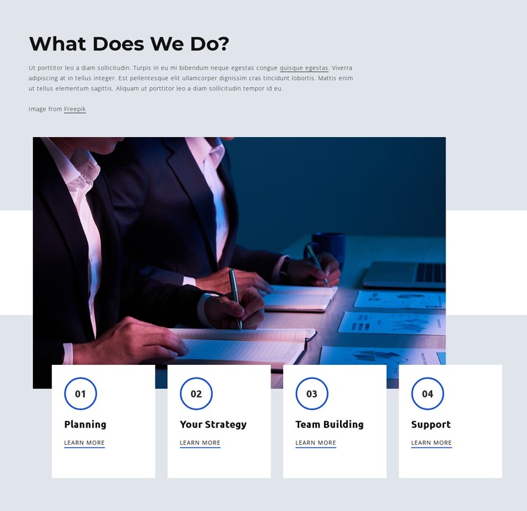 Consulting services for entrepreneurs CSS Template