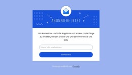 Jetzt Mit Symbol Abonnieren - Site-Vorlage