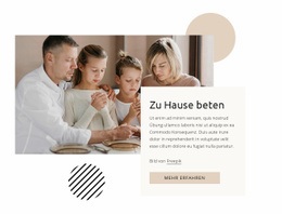 Zu Hause Beten Portfolio-Website