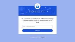 Jetzt Mit Symbol Abonnieren – Professionelles Joomla-Template