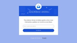 Suscríbete Ahora Con El Icono - Design HTML Page Online