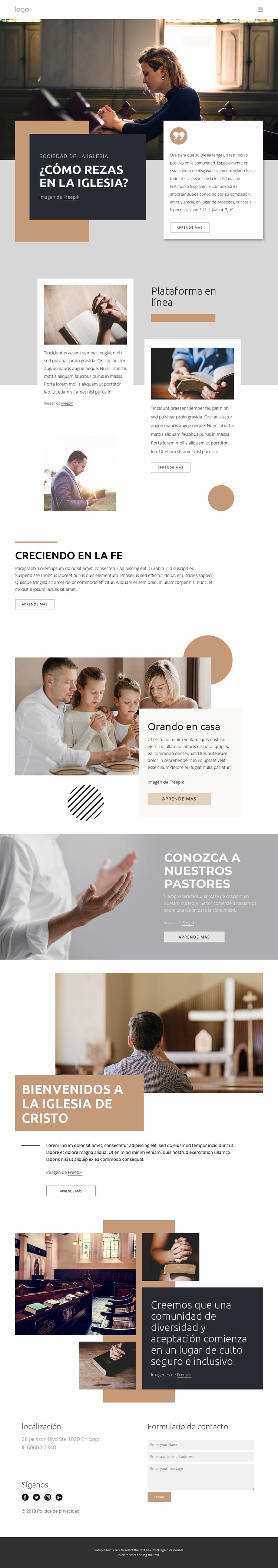 Lectura de la biblia Diseño de páginas web