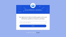 Suscríbete Ahora Con El Icono: Página De Destino Para Cualquier Dispositivo