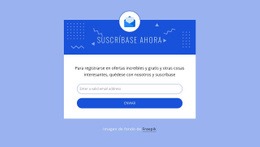 Suscríbete Ahora Con El Icono - Plantilla Gratuita