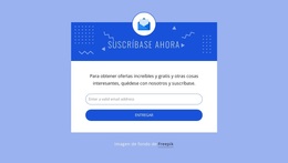 Suscríbete Ahora Con El Icono - Tema De WordPress Y WooCommerce