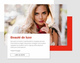 Maquette De Site Web Pour Beauté De Luxe