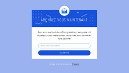 Superbe Modèle HTML5 Pour Abonnez-Vous Maintenant Avec L'Icône
