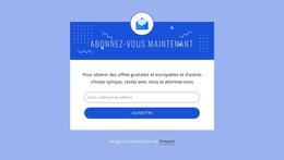 Abonnez-Vous Maintenant Avec L'Icône