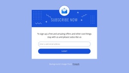 Subcribe Now With Icon - Custom Html Code