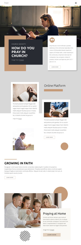 Bible Reading - Responsive HTML5 Template