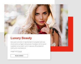 Luxus Szépség - HTML Template Builder
