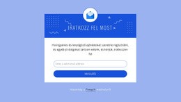 Iratkozzon Fel Most Az Ikonnal - Webhelysablon