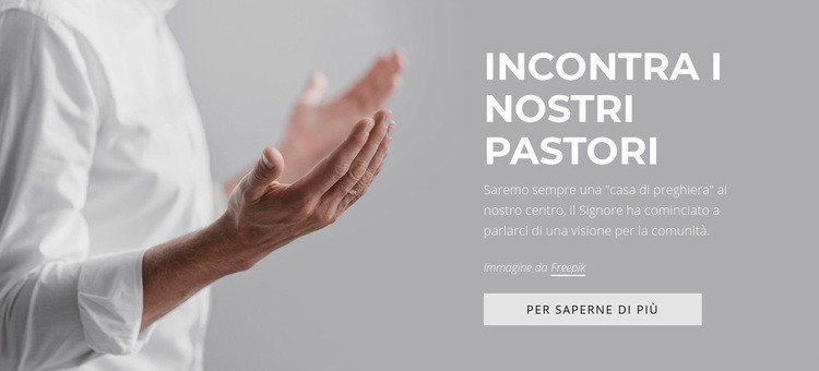 Incontra i nostri pastori Costruttore di siti web HTML