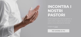 Incontra I Nostri Pastori - Mockup Del Sito Web Facile Da Usare