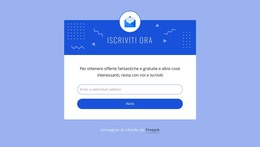 Iscriviti Ora Con L'Icona - Modello Di Sito