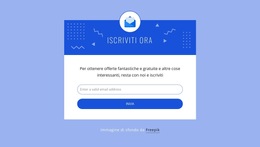 Iscriviti Ora Con L'Icona Modello Di Sito Web CSS Gratuito