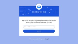 Schrijf U Nu In Met Pictogram Gratis CSS-Websitesjabloon