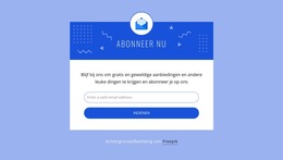 Schrijf U Nu In Met Pictogram - Sitesjabloon