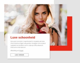 Luxe Schoonheid - Eenvoudig Website-Ontwerp