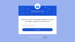 Schrijf U Nu In Met Pictogram - Multifunctioneel Webontwerp