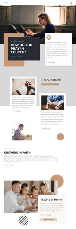 Bible Reading One Page Template