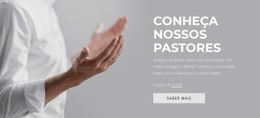 Conheça Nossos Pastores - Design Moderno Do Site