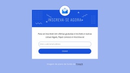 Assine Agora Com O Ícone - Modelo Gratuito