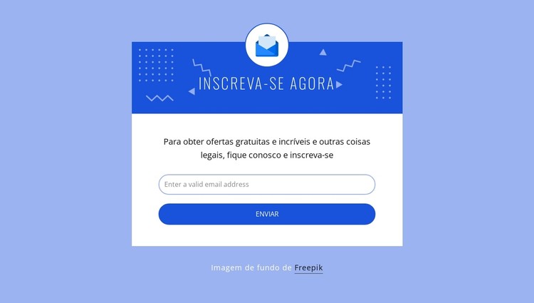 Assine agora com o ícone Template CSS