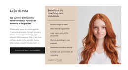 Layout Do Site Para Programas De Coaching Executivo
